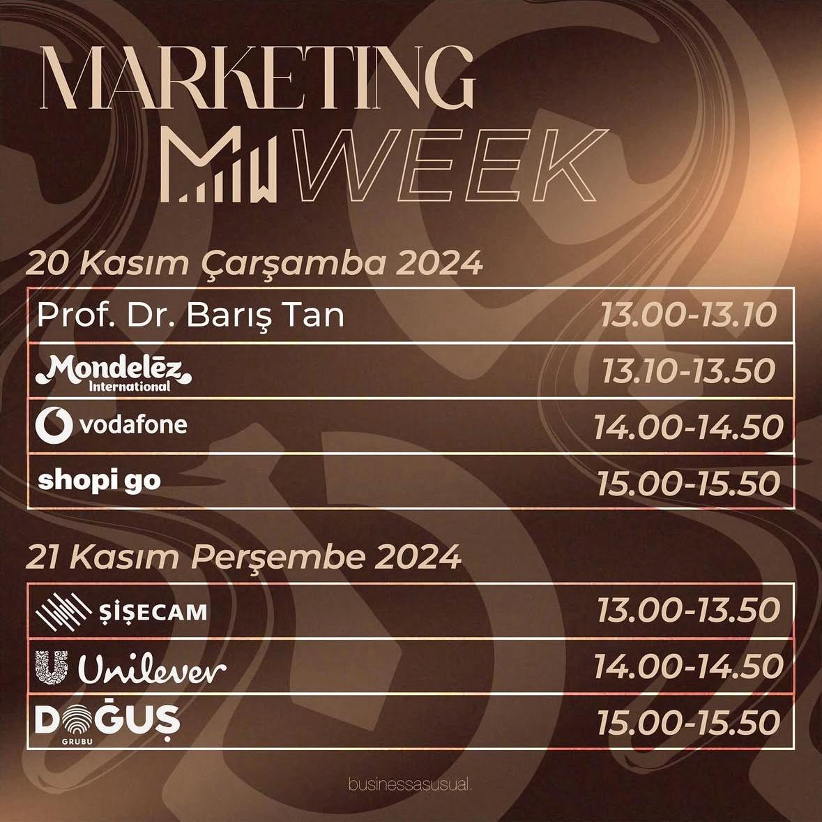 Marketing MUWEEK Etkinliği